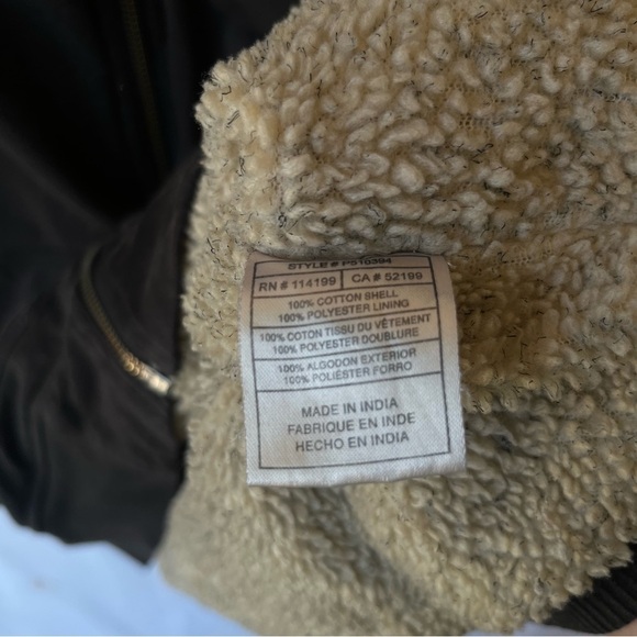 Quiksilver sherpa lined hoodie L large Black Full zip Mens Hooded sweatshirt - Picture 8 of 10